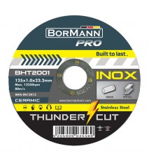 BORMANN Pro BHT2001(035589) ΔΙΣΚΟΣ ΚΟΠΗΣ ''THUNDER-CUT" ΙΝΟΧ EXTRA LONG CERAMIC Φ125x1mm 10τεμ