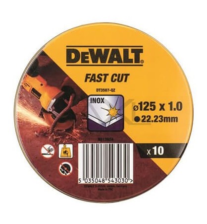 DEWALT DT3507-QZ ΔΙΣΚΟΣ ΚΟΠΗΣ INOX 10ΤΕΜ Φ125