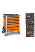 BETA 2400S-07/E-M (B024002224) Τρόλει με 7 συρτάρια με συλλογή με 309 εργαλεία
